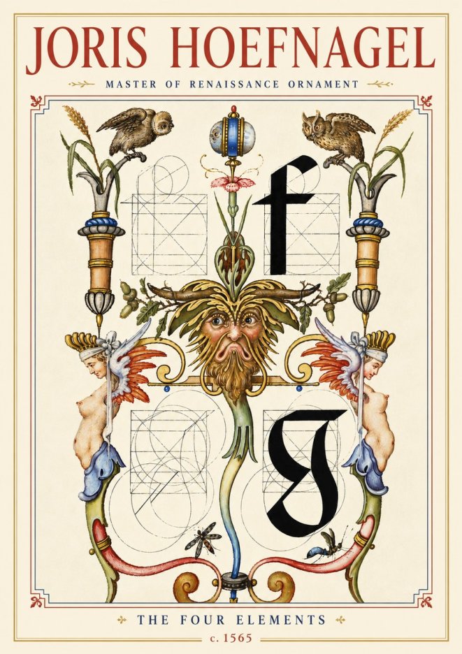 Joris Hoefnagel The Four Elements II No4 - Plakat