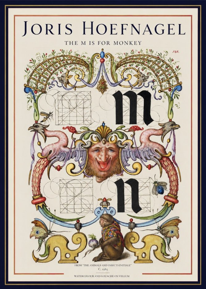 Joris Hoefnagel Grotesques and Ornaments No2 - Plakat