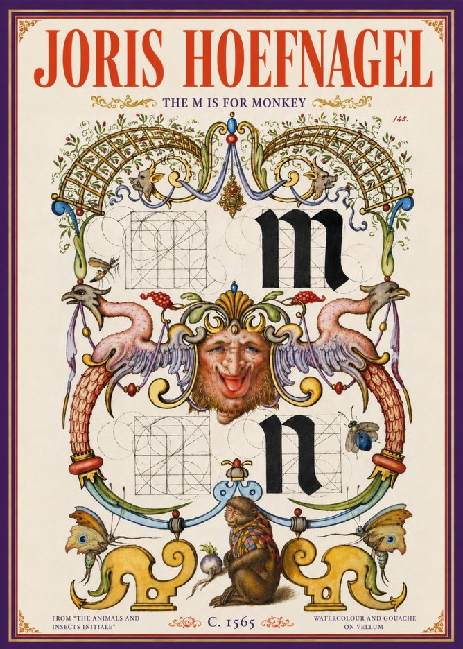 Joris Hoefnagel Grotesques and Ornaments No6 - Plakat