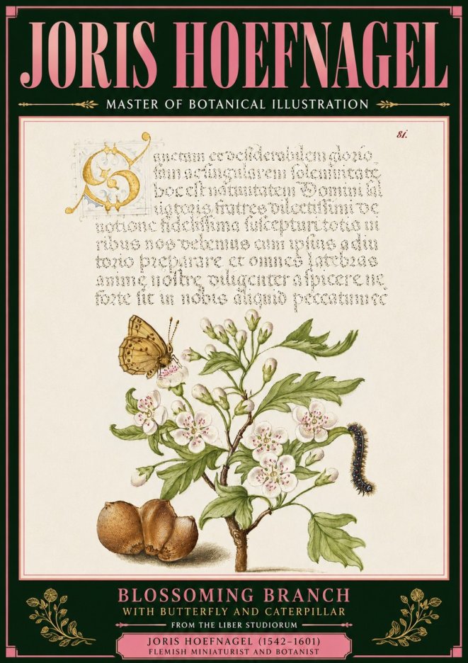 Joris Hoefnagel Blossoming Branch No6 - Plakat