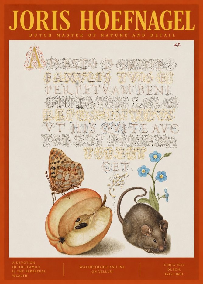 Joris Hoefnagel A Devotion of the Family Is the Perpetual Wealth No2 - Plakat