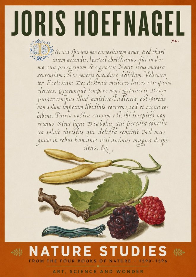 Joris Hoefnagel Nature Studies No4 - Plakat