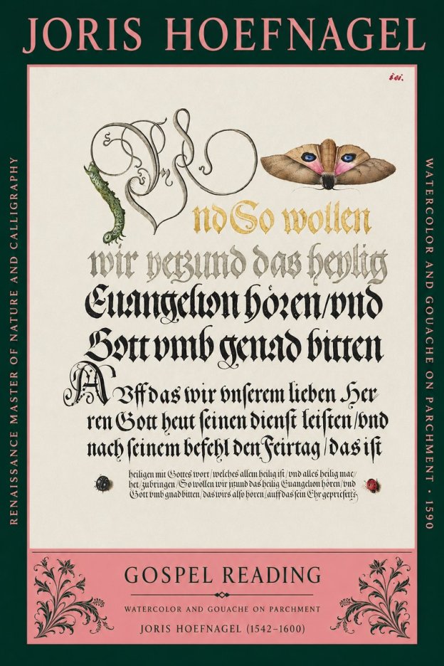 Joris Hoefnagel Gospel Reading No2 - Plakat