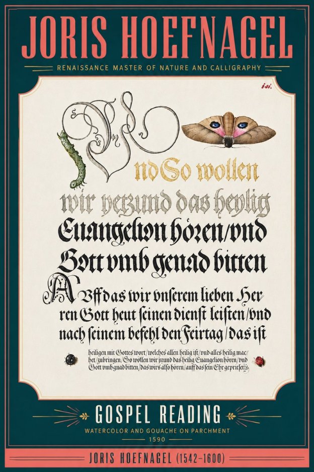Joris Hoefnagel Gospel Reading No5 - Plakat