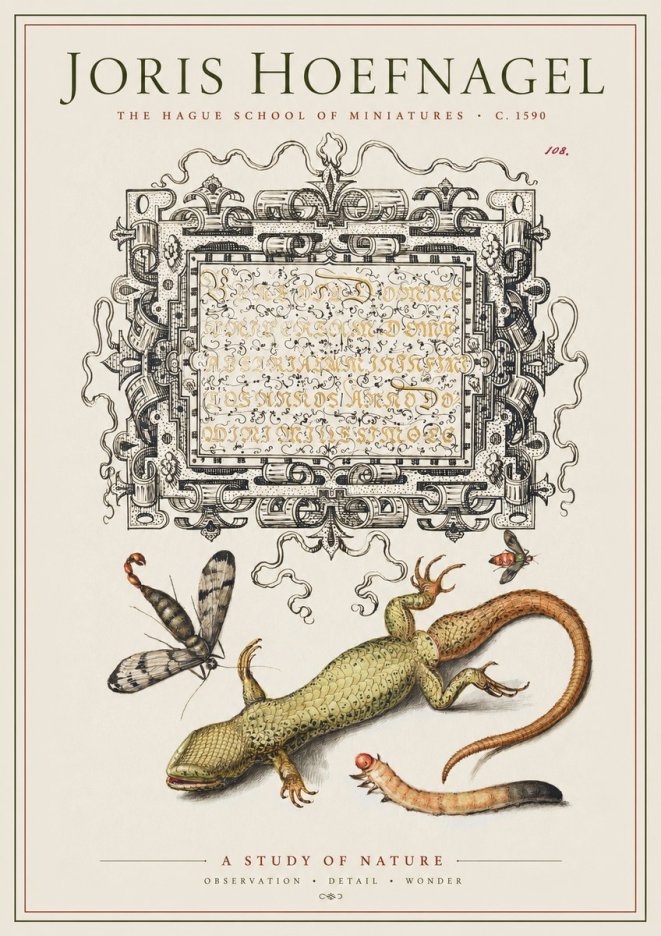 Joris Hoefnagel A Study of Nature III No1 - Plakat