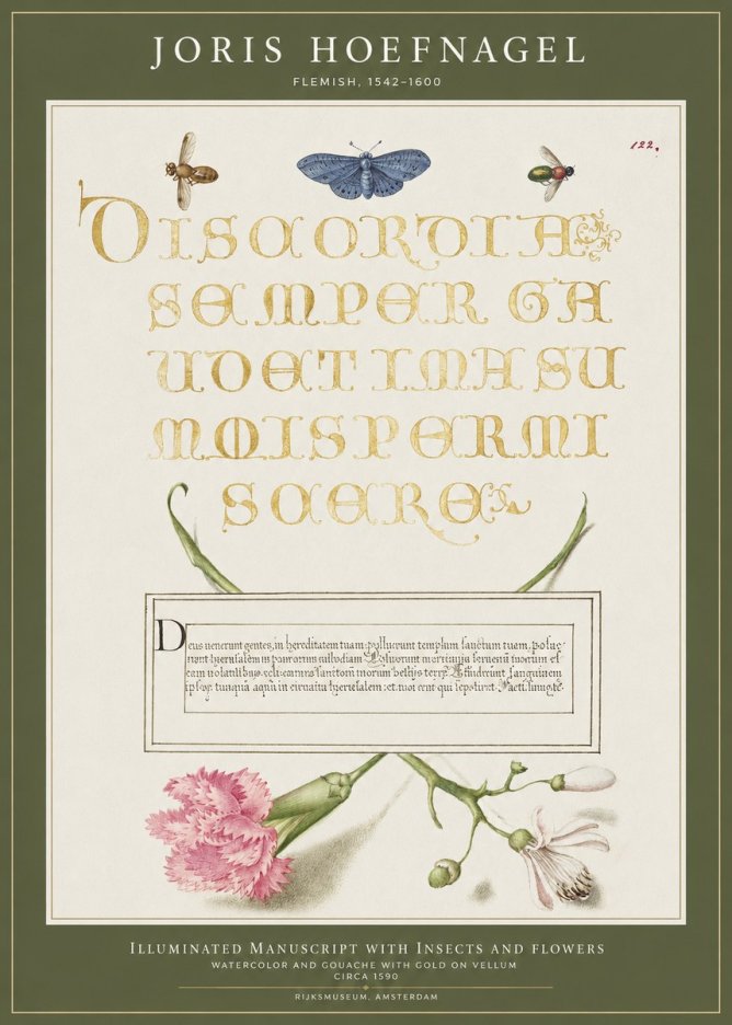 Joris Hoefnagel Laus Virtuti No4 - Plakat