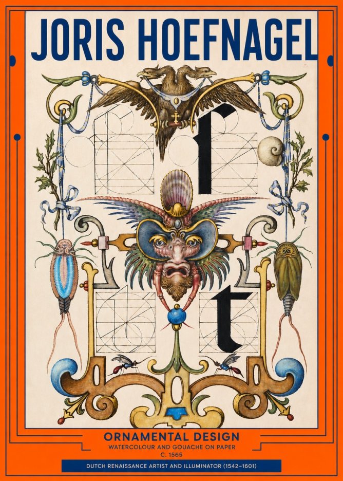 Joris Hoefnagel Ornamental Design II No2 - Plakat