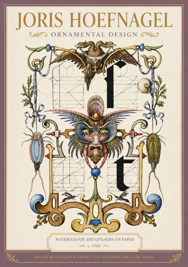 Joris Hoefnagel Ornamental Design II No4 - Plakat