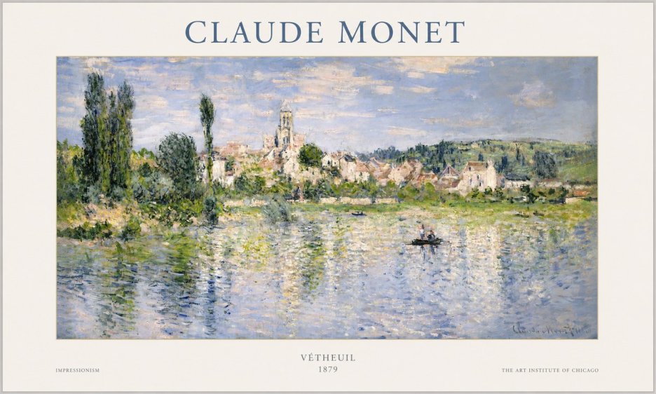 Monet Vétheuil No1 - Plakat