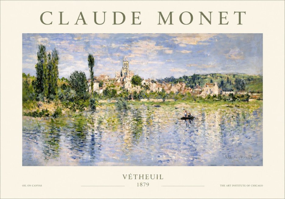 Monet Vétheuil No3 - Plakat