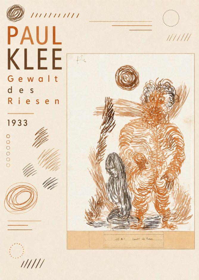 Paul Klee Gewalt Des Riesen I No6 - Plakat