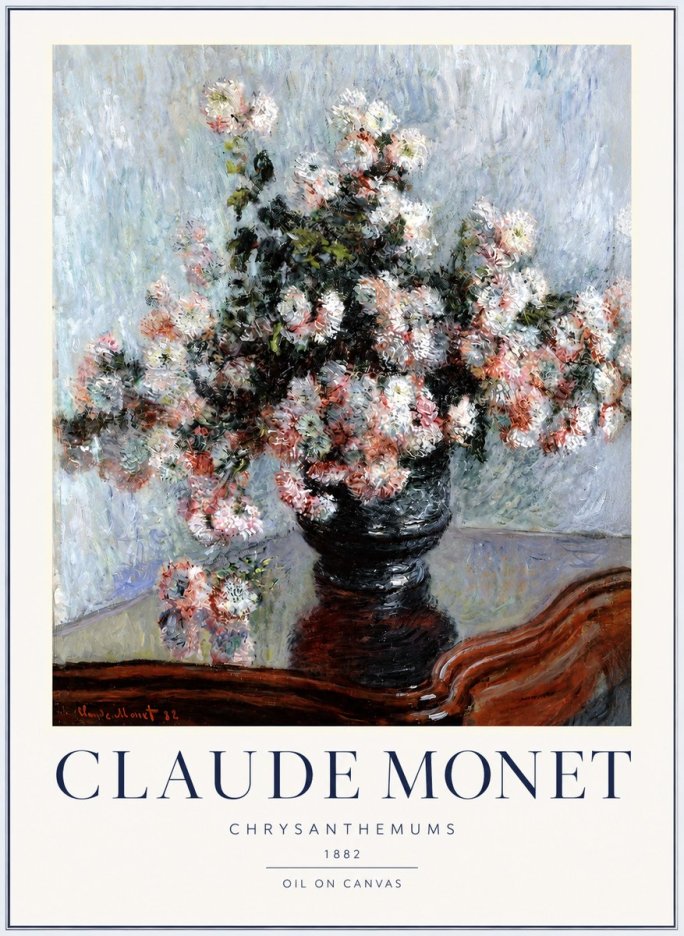 Monet Chrysanthemums No2 - Plakat