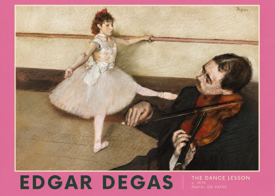 Edgar Degas The Dance Lesson No2 - Plakat