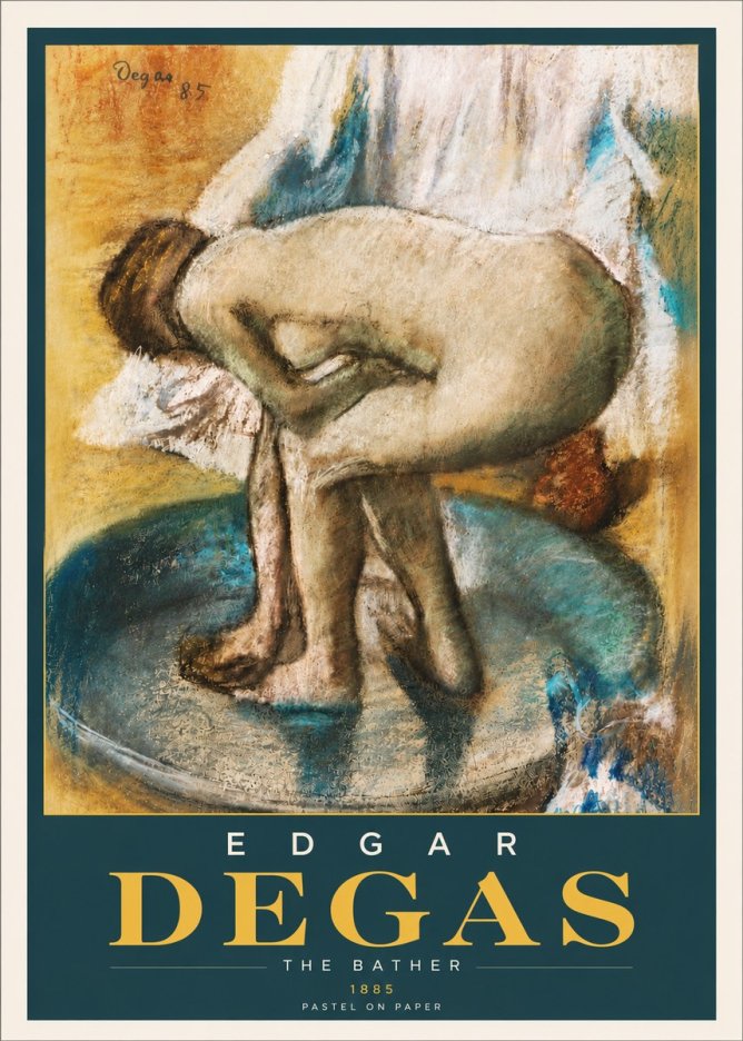 Edgar Degas The Bather No6 - Plakat