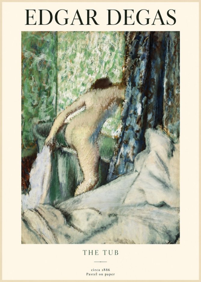 Edgar Degas The Tub No1 - Plakat