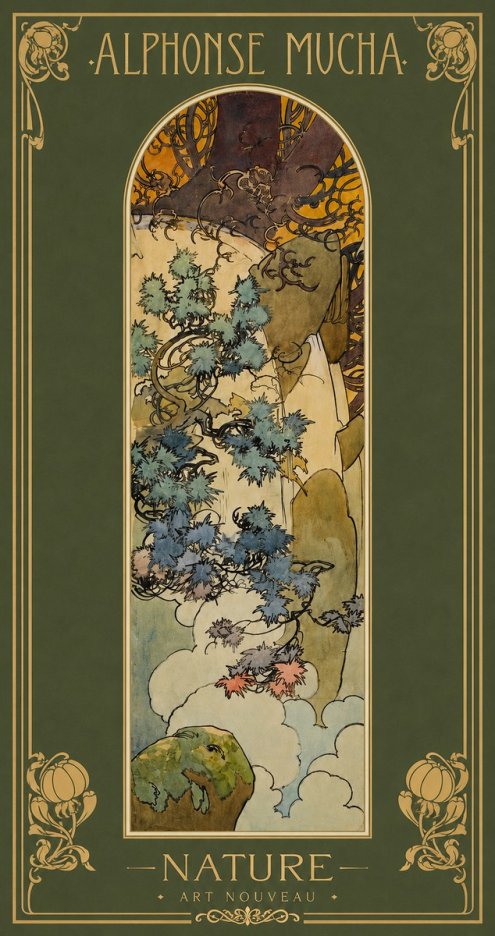 Mucha Nature No2 - Plakat