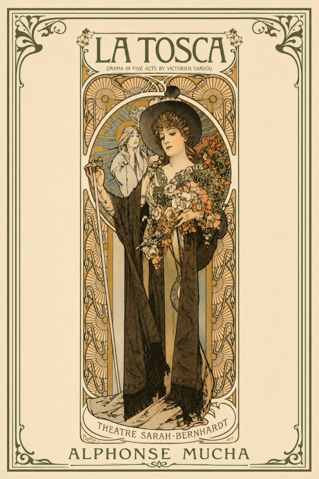 Mucha La Tosca No2 - Plakat