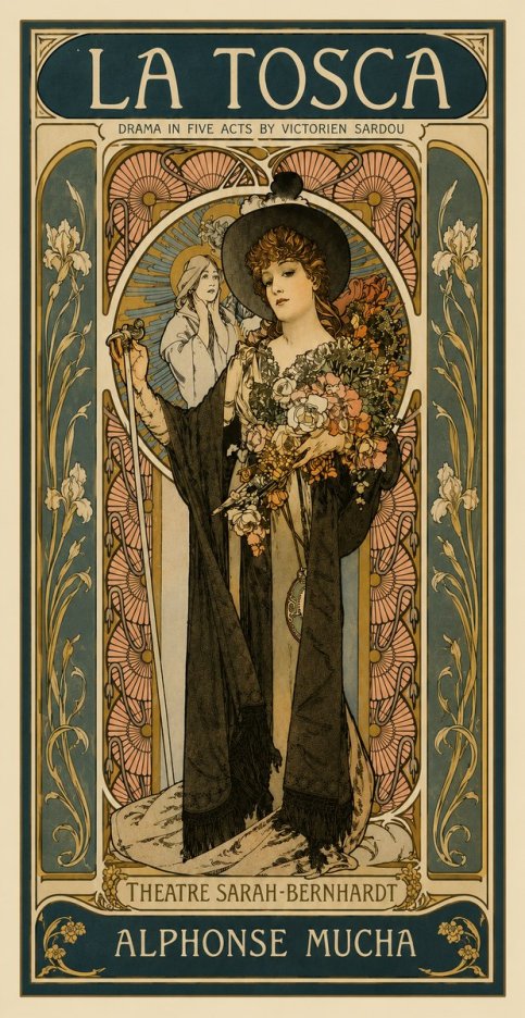 Mucha La Tosca No4 - Plakat