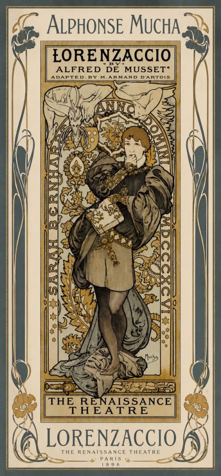 Mucha Lorenzaccio No6 - Plakat