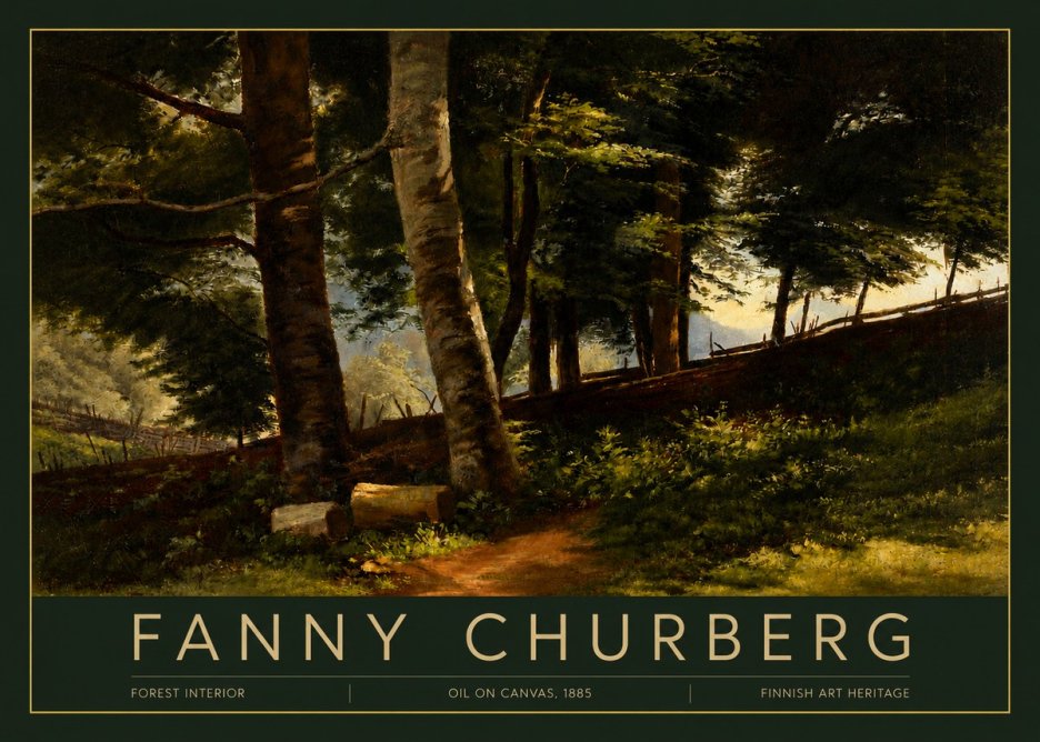 Fanny Churberg Forest Interior No3 - Plakat