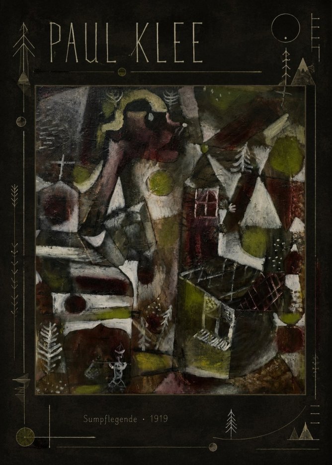 Paul Klee Sumpflegende I No3 - Plakat