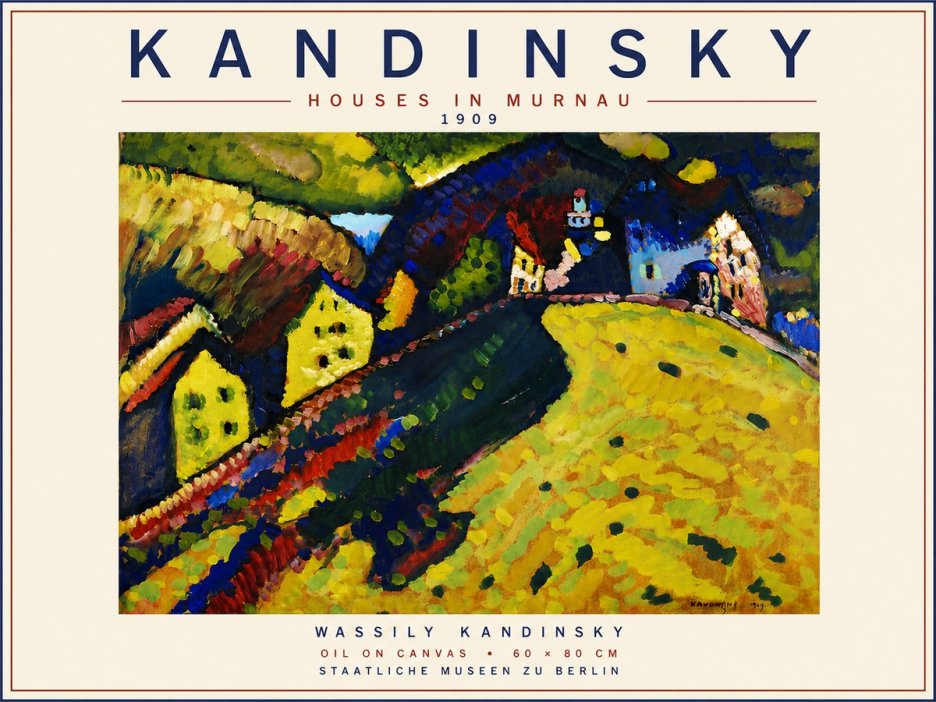 Kandinsky Houses in Murnau No6 - Plakat