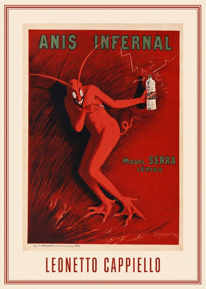 Leonetto Cappiello Anis Infernal I No1 - Plakat