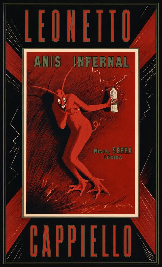 Leonetto Cappiello Anis Infernal I No4 - Plakat