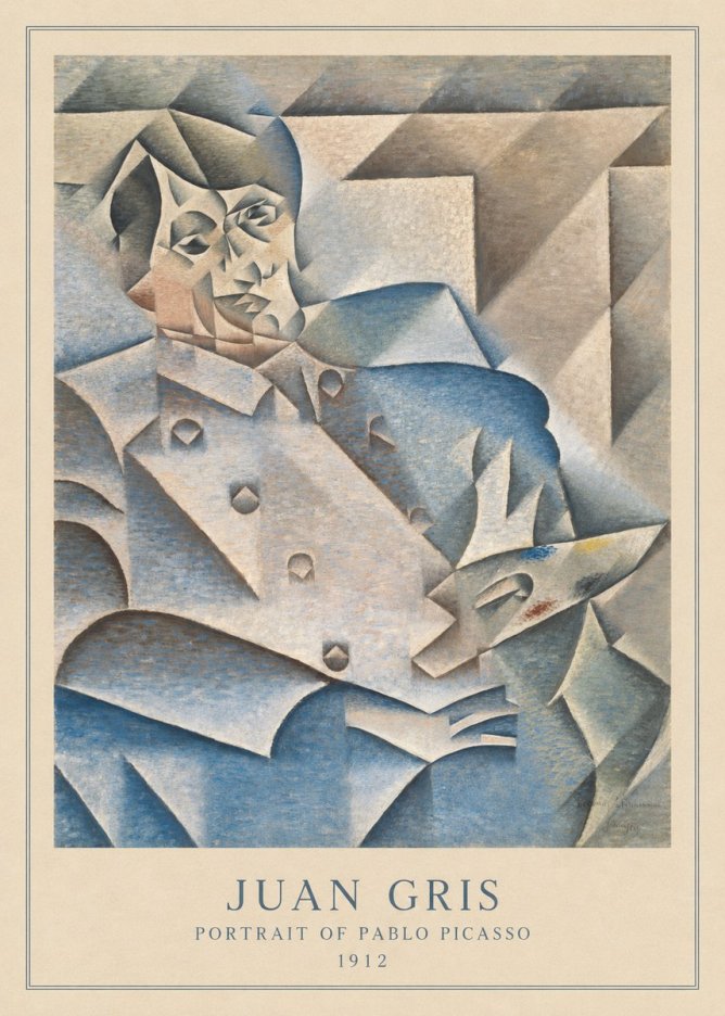 Juan Gris Portrait of Pablo Picasso No5 - Plakat