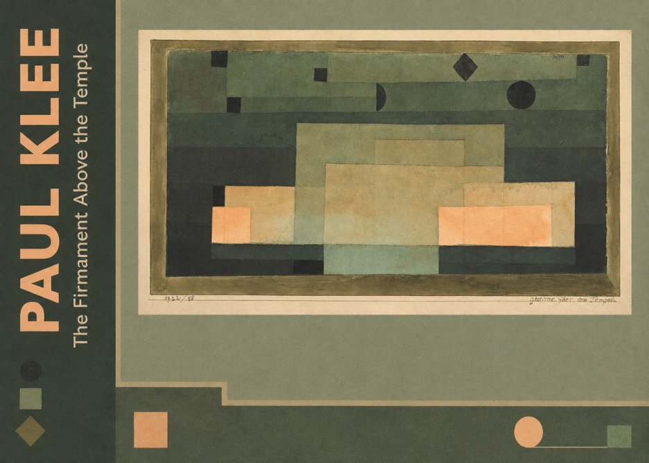 Paul Klee The Firmament Above the Temple No2 - Plakat