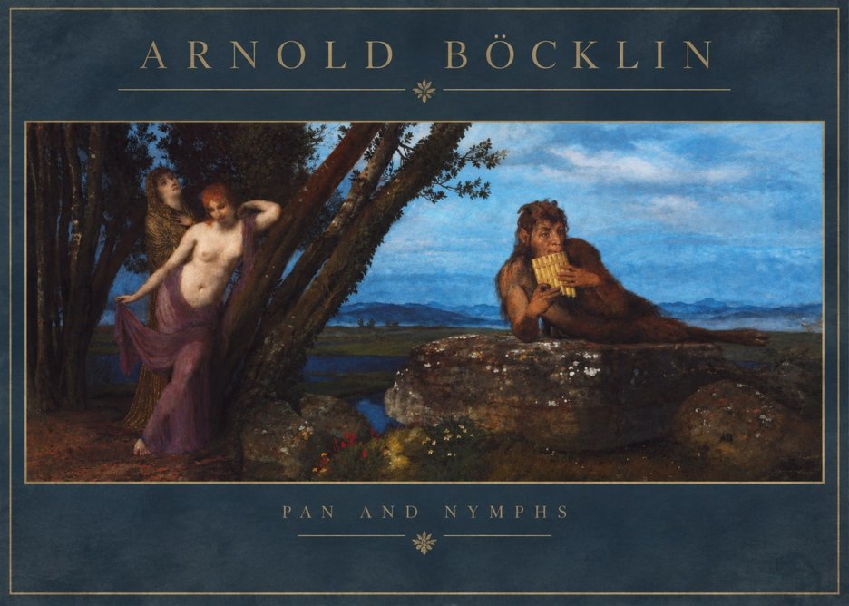 Arnold Böcklin Pan and Nymphs No2 - Plakat