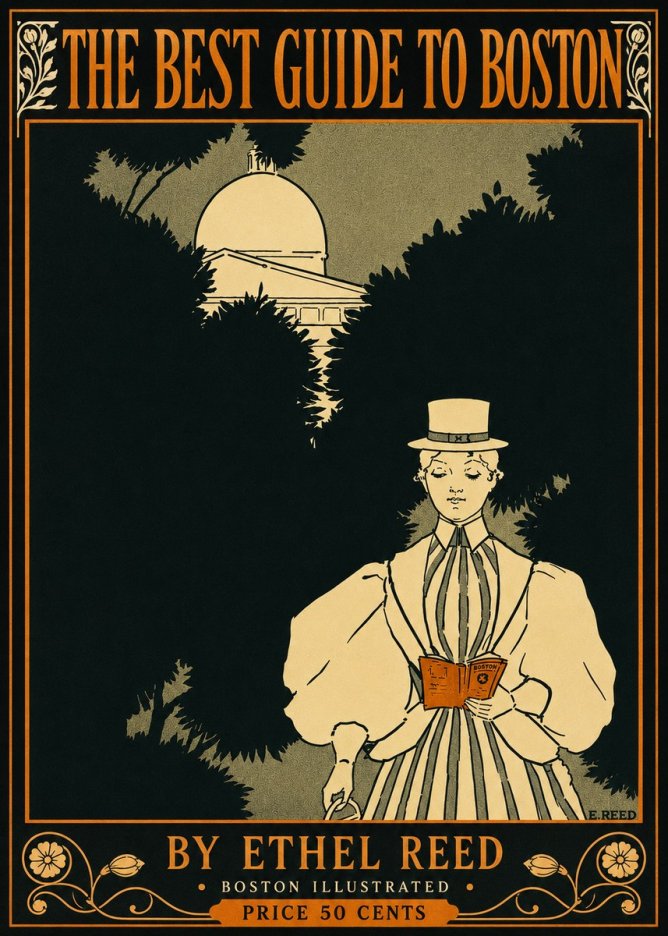 Ethel Reed The Best Guide to Boston No4 - Plakat