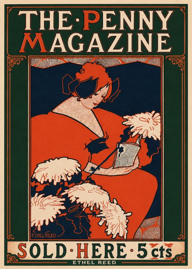 Ethel Reed The Penny Magazine No5 - Plakat