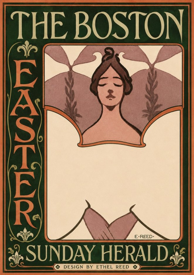 Ethel Reed The Boston Easter Sunday Herald No3 - Plakat