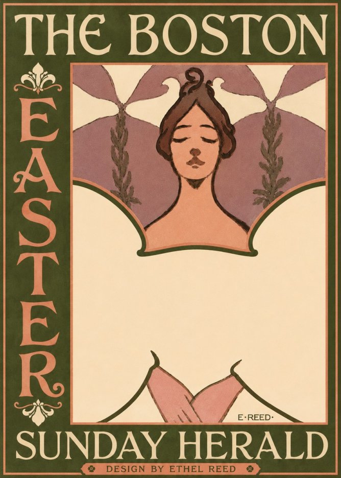 Ethel Reed The Boston Easter Sunday Herald No4 - Plakat