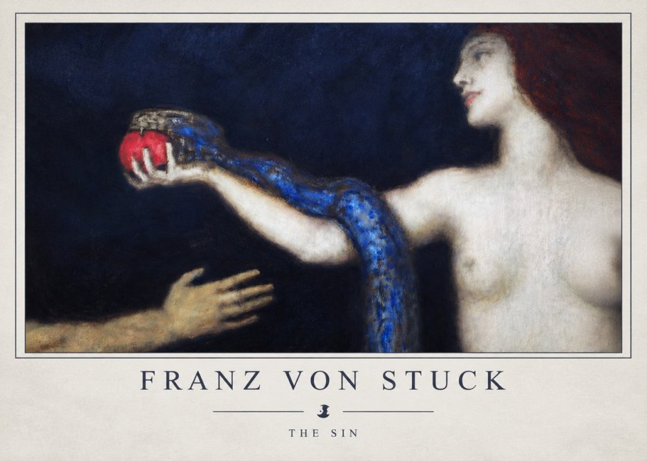 Franz von Stuck The Sin I No4 - Plakat