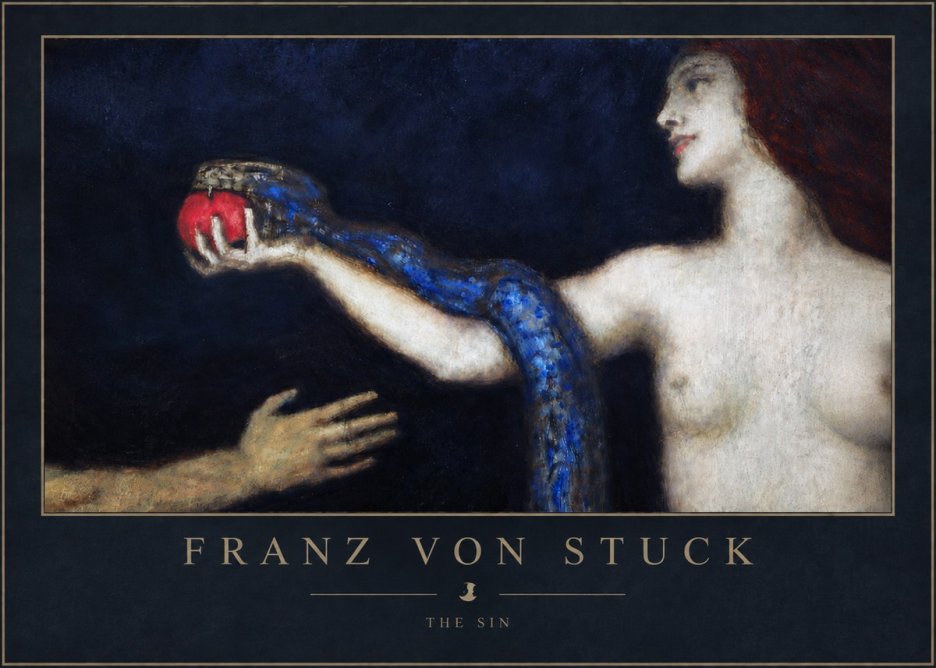 Franz von Stuck The Sin I No5 - Plakat