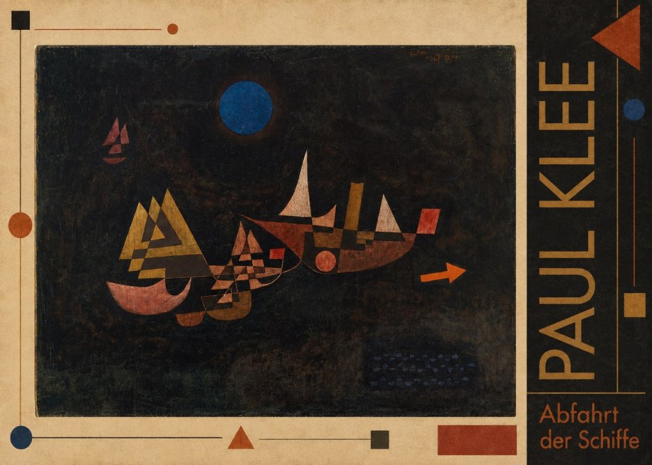 Paul Klee Abfahrt Der Schiffe No2 - Plakat