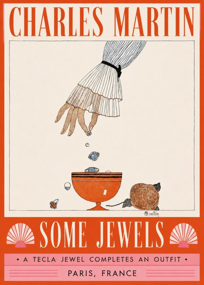 Charles Martin Some Jewels No2 - Plakat