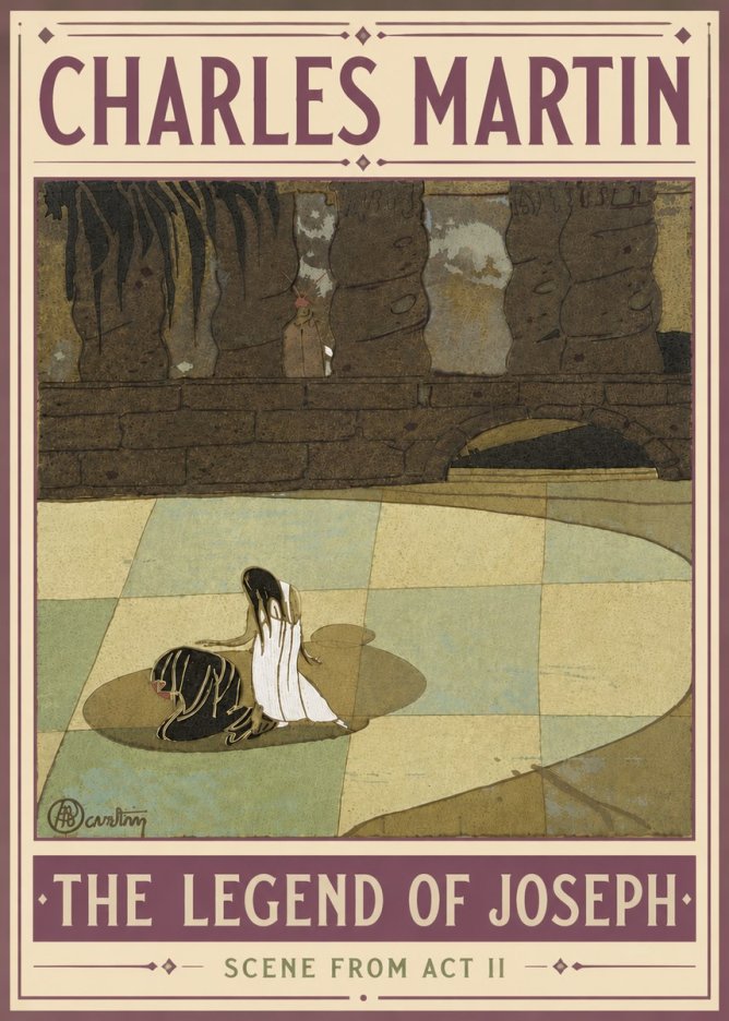 Charles Martin The Legend of Joseph - Scene from Act Ii No5 - Plakat
