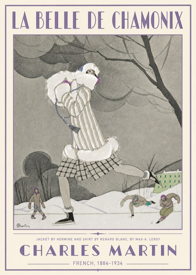 Charles Martin La Belle De Chamonix No3 - Plakat