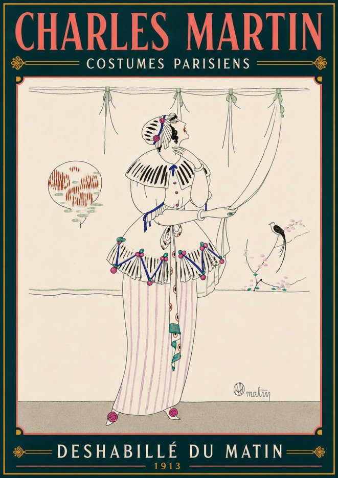 Charles Martin Deshabillé Du Matin No6 - Plakat