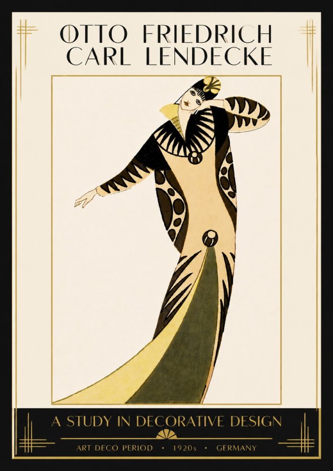Otto Friedrich Carl Lendecke A Study in Decorative Design No6 - Plakat