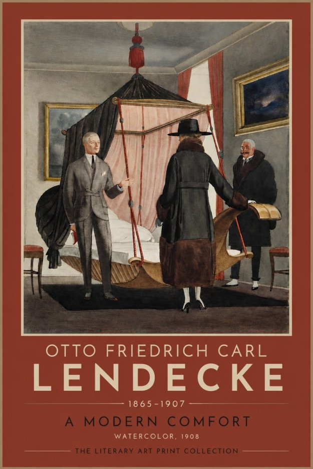 Otto Friedrich Carl Lendecke A Modern Comfort No4 - Plakat