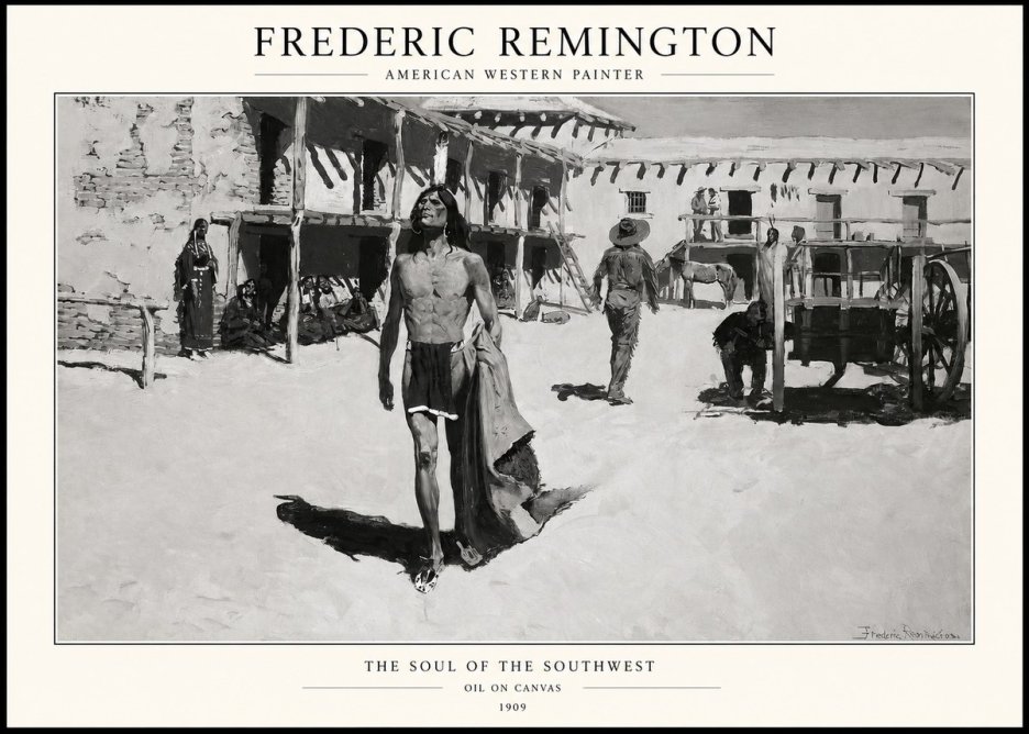 Frederic Remington The Soul of the Southwest No1 - Plakat