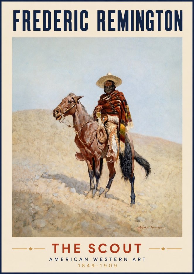 Frederic Remington The Scout I No3 - Plakat