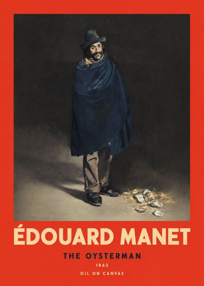 Édouard Manet The Oysterman No2 - Plakat