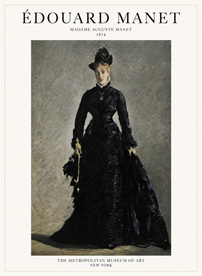 Édouard Manet Madame Auguste Manet No1 - Plakat