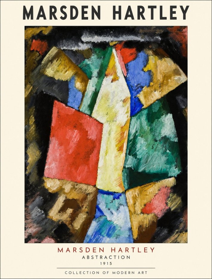Marsden Hartley Abstraction No1 - Plakat