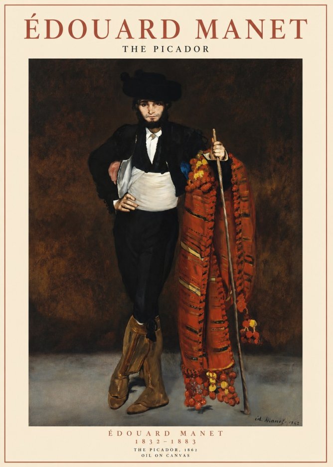 Édouard Manet The Picador No1 - Plakat